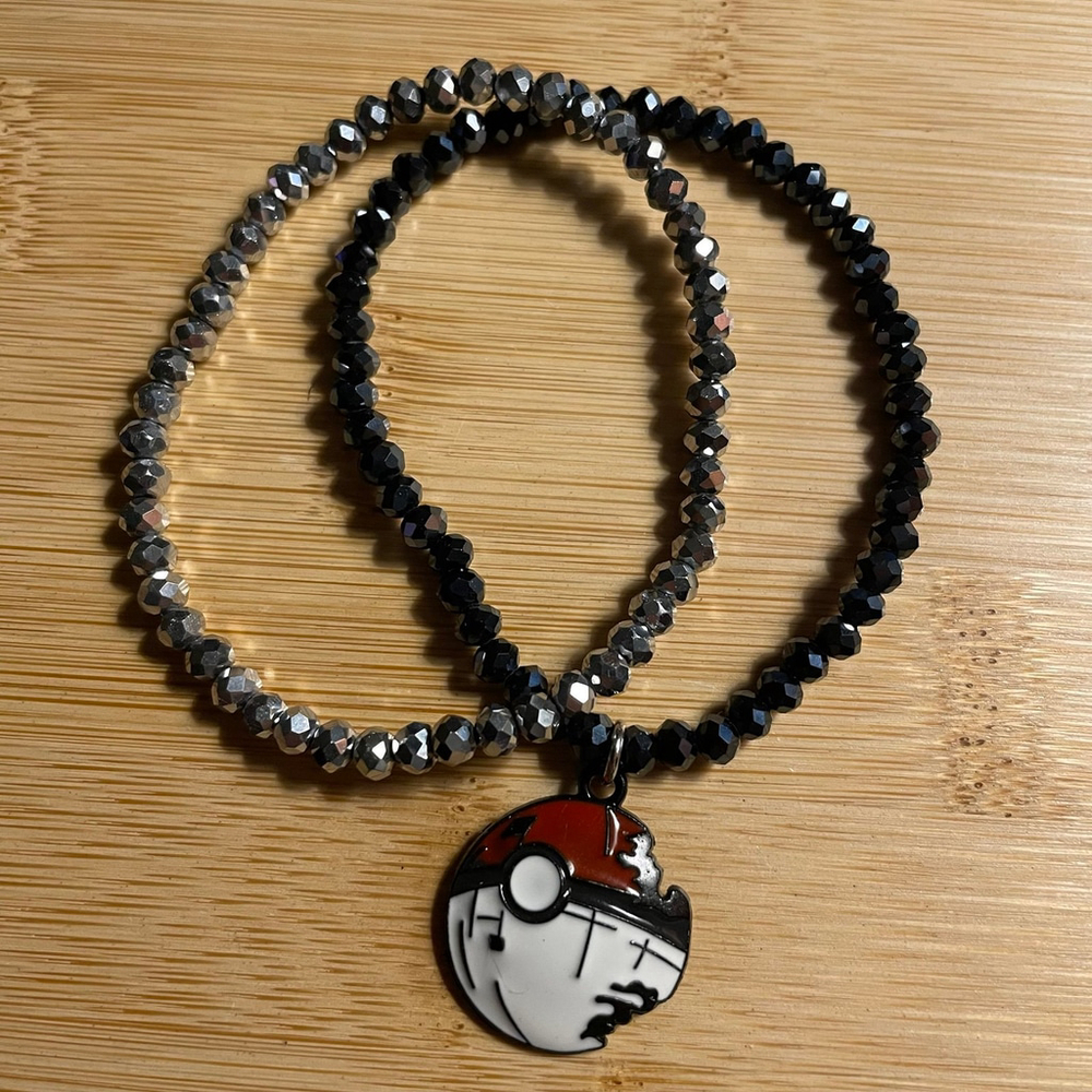 Pokémon 2 Piece Death Star Poke Ball Bracelet Set